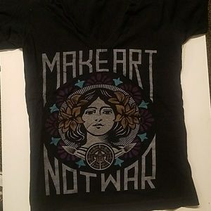 Make Art Not War Obey T Shirt